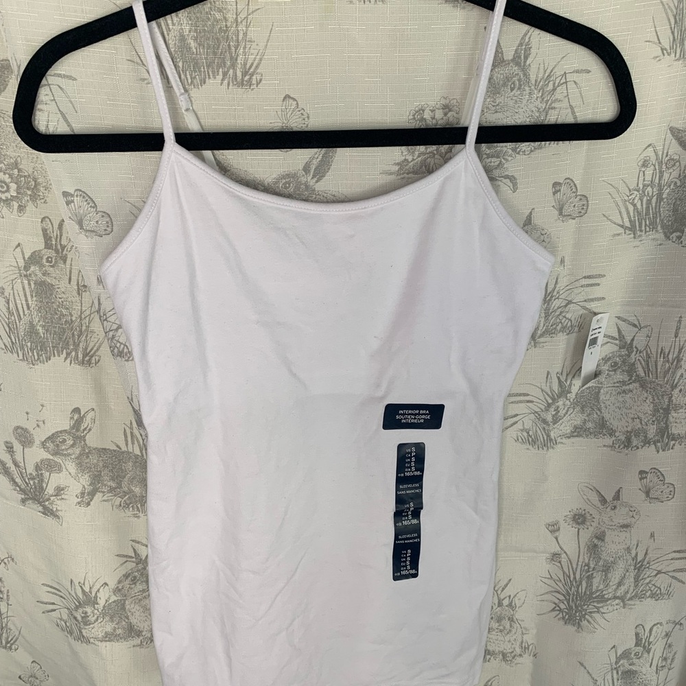 Built in bra tank top/ cami